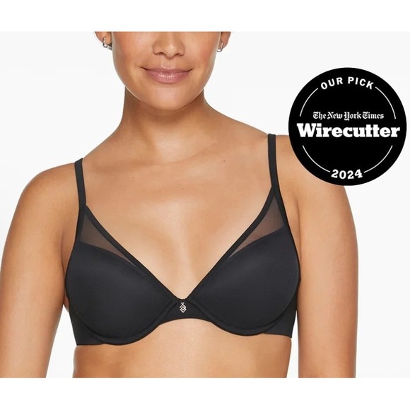 Third Love 38E Bra‎ Black 24/7 Classic Uplift Plunge Underwire Back Closure - Picture 5 of 5